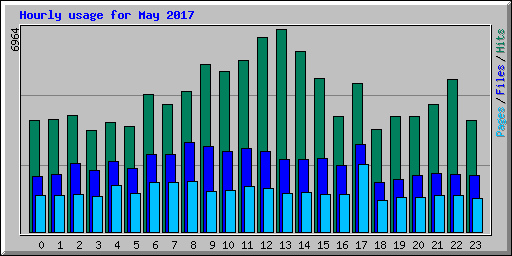 Hourly usage for May 2017